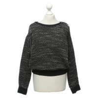 Patrizia Pepe Sweater in zwart / wit