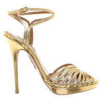 Aquazzura Gouden sandalen