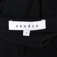 Sandro Top Viscose in Black