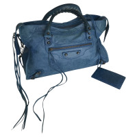 Balenciaga Shopper Leather in Blue