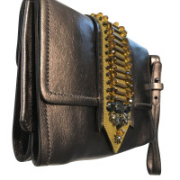 Maliparmi Clutch Bag Leather in Beige