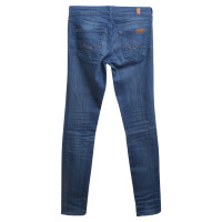 7 For All Mankind jean Skinny en bleu