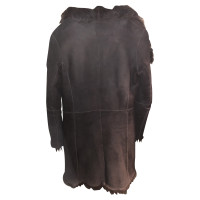Joseph Veste / manteau en cuir noir