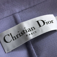 Christian Dior Wool/silk dress with leather belt