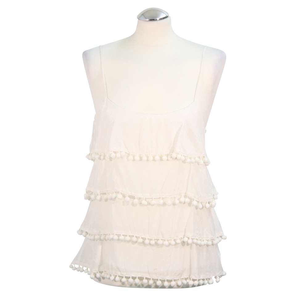 Reiss Straps top in white