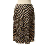Rena Lange Silk skirt with a checkerboard look