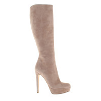 Christian Dior Wildleder-Stiefel in Beige