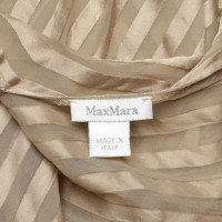 Max Mara Top Silk in Beige