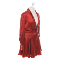 Zimmermann Kleid aus Seide in Rot