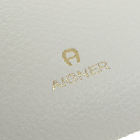 Aigner Borsette/Portafoglio in Pelle in Bianco