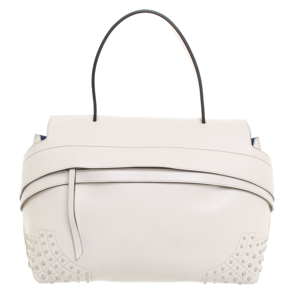 Tod's Handbag Leather in Cream