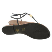 Ralph Lauren Sandalen aus Lackleder in Blau