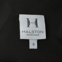 Halston Heritage Zwart zijden jurk