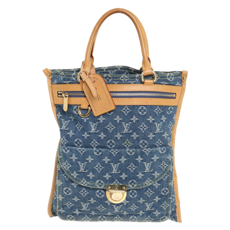 Louis Vuitton "Sac Plat Monogram Denim"