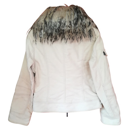 Moschino Jacke/Mantel aus Baumwolle in Weiß