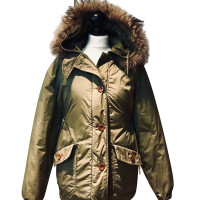Closed Down jacket with fur collar