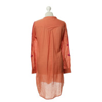 Antik Batik Robe chemise en Orange 