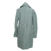 Steffen Schraut Mint green coat with pattern