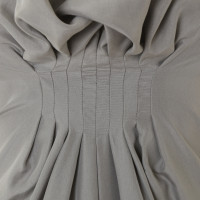 René Lezard Light grey silk dress