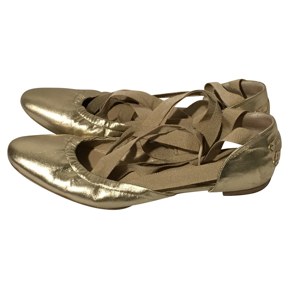 Unützer Ballerine oro pizzo-up