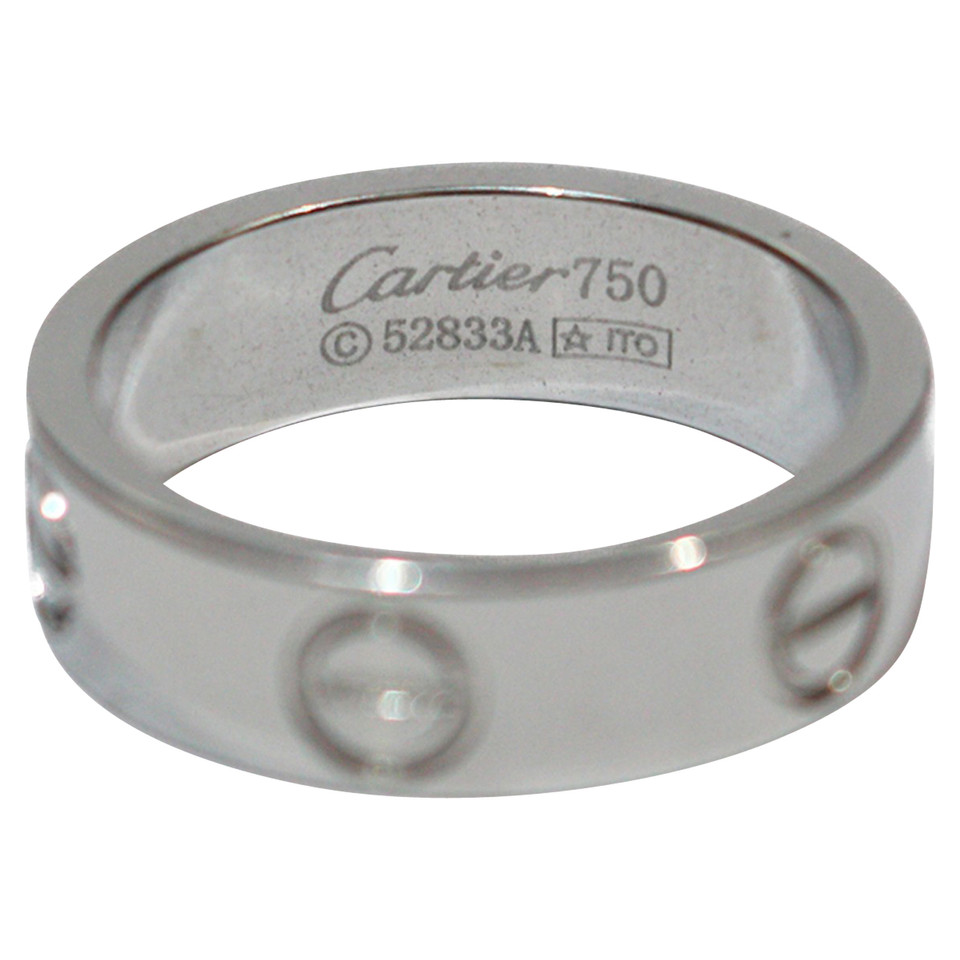 Cartier Ring Witgoud in Zilverachtig
