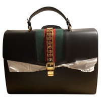 Gucci Sylvie Bag in Pelle in Nero