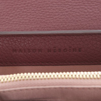 Maison Heroine Umhängetasche aus Leder in Bordeaux