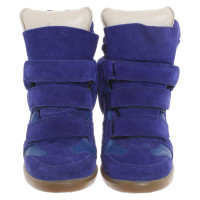 Isabel Marant Wedges Leather in Blue