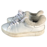 Maje Sneaker in Pelle in Bianco
