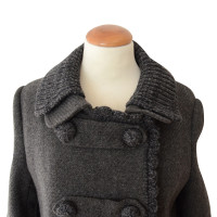 Prada grey tweed coat