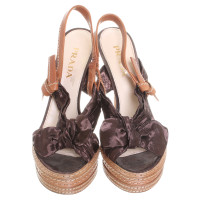 Prada Plateau sandals in Brown