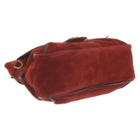 Chloé Handtasche aus Wildleder in Rot