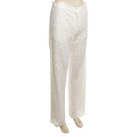 Valerie Khalfon  Marlene trousers made of white lace