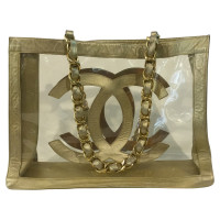 Chanel Shopper aus Leder in Gold