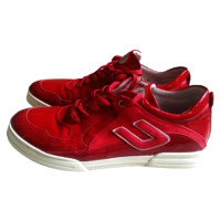 Cesare Paciotti Sneakers aus Lackleder in Rot