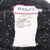 Max & Co Jupe courte en noir / blanc