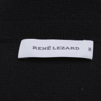 René Lezard Gebreide jas in zwart