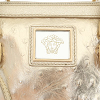 Gianni Versace Sac à main en cuir d'autruche