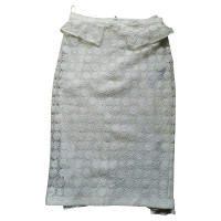 Burberry Prorsum Skirt Cotton in White