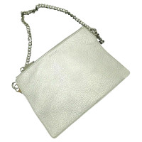 Jil Sander Handtasche aus Leder in Silbern