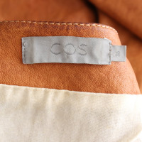 Cos Jacke/Mantel aus Leder in Braun