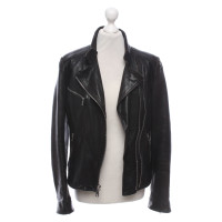 Prada Jacket/Coat Leather in Black