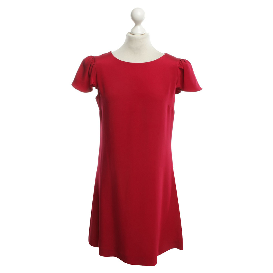 Goat Silk dress in red