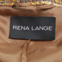 Rena Lange blazer marron Bouclé / orange / curry