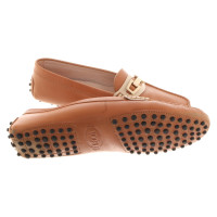 Tod's Leder-Slipper in Braun