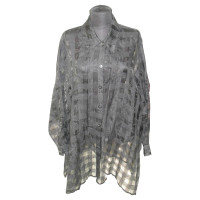 Laurèl oversize blouse with grid