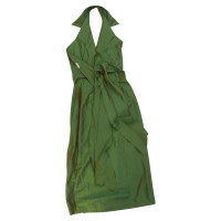 Max Mara Dress Silk in Green