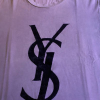Yves Saint Laurent Oberteil aus Baumwolle in Violett
