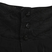 Chanel Silk top with lace