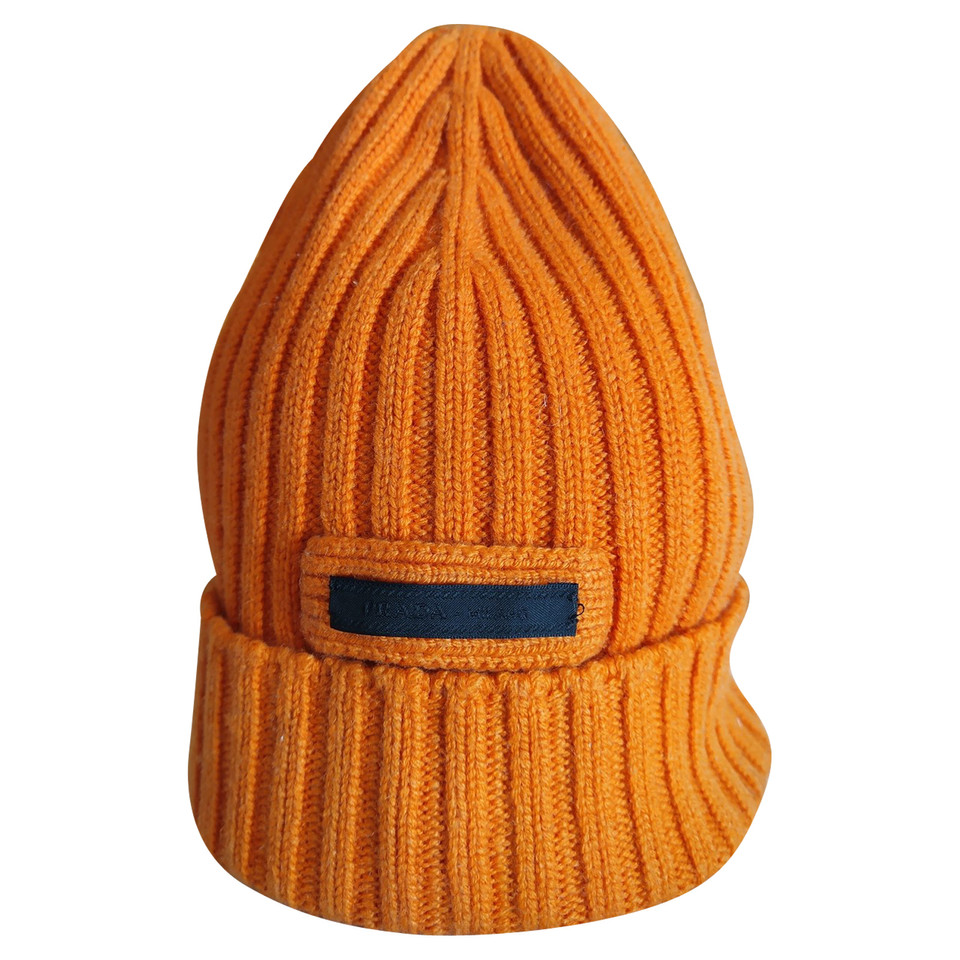 Prada Hat/Cap Cashmere in Orange